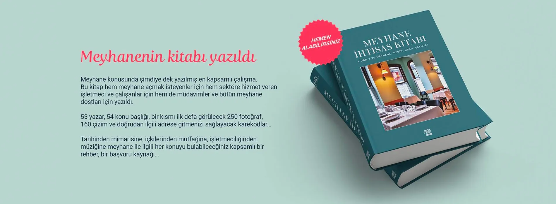 Meyhanenin kitabı yazıldı