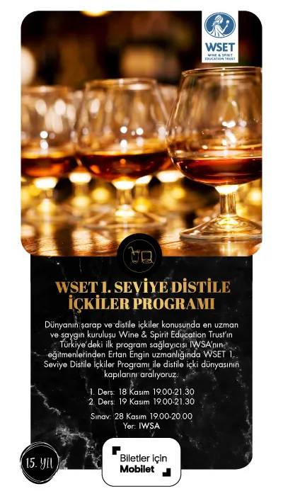 WSET-1. Seviye Distile İçkiler Programı-Kasım 2024